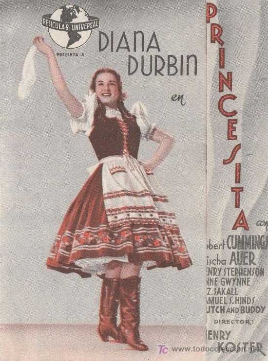 Cine: PROGRAMA DE CINE (DOBLE) PRINCESITA, DORSO EN BLANCO - Foto 1