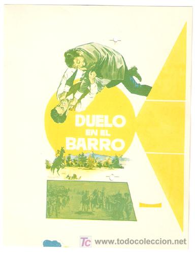 Cine: DUELO EN EL BARRO PROGRAMA SENCILLO CHAMARTIN RICHARD EGAN STUART WHITMAN DON MURRAY LEE REMICK D - Foto 1