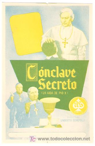 Cine: CONCLAVE SECRETO LA VIDA DE PIO X PROGRAMA SENCILLO AS ISA MIRANDA - Foto 1