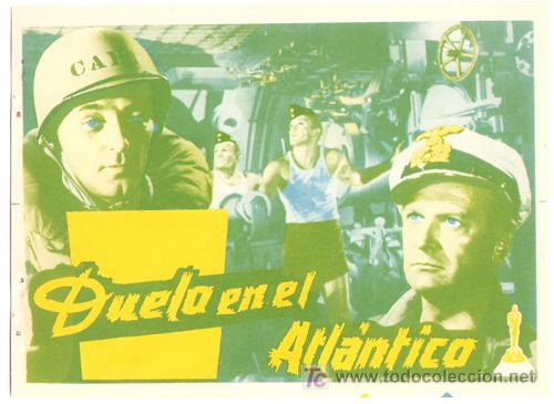 Cine: DUELO EN EL ATLANTICO PROGRAMA SENCILLO HISPAMEX ROBERT MITCHUM CURD JURGENS B - Foto 1