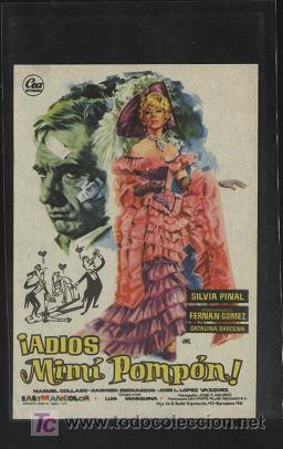 Cine: folleto de mano - &iexcl; adi&oacute;s mim&iacute; pomp&oacute;n ! - Foto 1