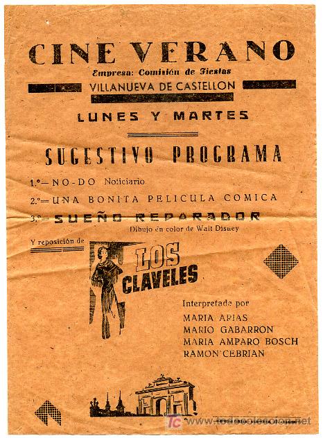 Kino: LOS CLAVELES    , S1276