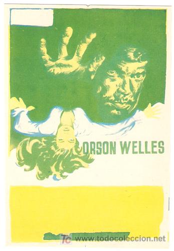 Cine: CAGLIOSTRO PROGRAMA SENCILLO CHAMARTIN ORSON WELLES B - Foto 1