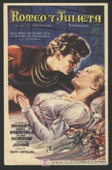 Cine: Q-00039- ROMEO Y JULIETA (Romeo e Giulietta) (CINE ORIENTE - TONA) Laurence Harvey - Susan Shentall