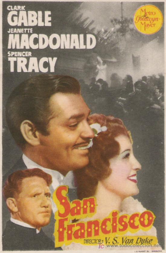 Cine: SAN FRANCISCO  CLARK GABLE - Foto 1