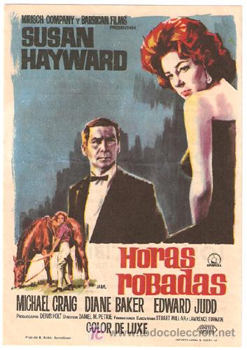 Cine: HORAS ROBADAS PROGRAMA SENCILLO DIPENFA SUSAN HAYWARD