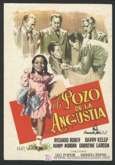 Cine: Q-08619- El pozo de la angustia (The Well) Richard Rober - Gwendolyn Laster - Meidie Norman