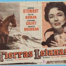 Cine: TIERRAS LEJANAS. GRANDE. TEATRO ARTESANO Y APOLO 1955. JAMES STEWART, RUTH ROMAN