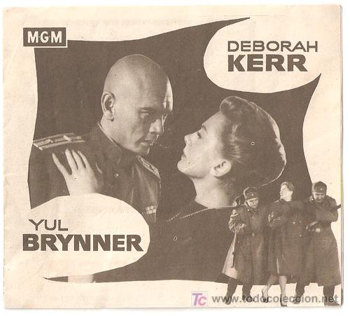 Cine: ROJO ATARDECER PROGRAMA DOBLE MGM YUL BRYNNER DEBORAH KERR - Foto 1