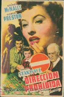 Cine: DIRECCION PROHIBIDA - Foto 1