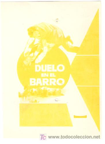 Cine: DUELO EN EL BARRO PROGRAMA SENCILLO CHAMARTIN RICHARD EGAN STUART WHITMAN DON MURRAY LEE REMICK B - Foto 1