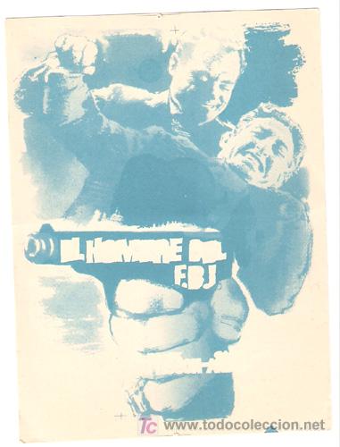 Cine: EL HOMBRE DEL F.B.I. PROGRAMA SENCILLO DIPENFA EDDIE CONSTANTINE B - Foto 1