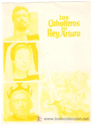 Cine: LOS CABALLEROS DEL REY ARTURO PROGRAMA SENCILLO MGM ROBERT TAYLOR AVA GARDNER - Foto 1