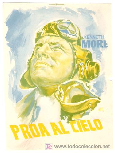 Cine: PROA AL CIELO PROGRAMA SENCILLO CHAMARTIN KENNETH MORE B - Foto 1
