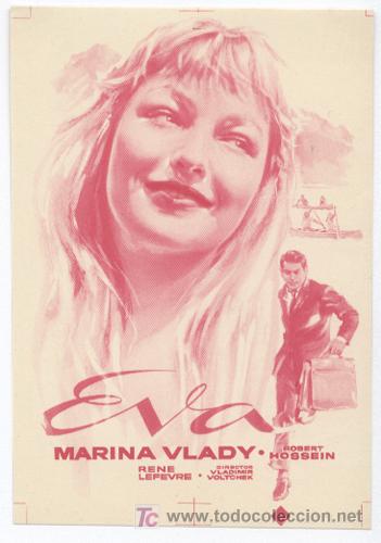 Cine: EVA PROGRAMA SENCILLO FLORALVA MARINA VLADY ROBERT HOSSEIN B - Foto 1