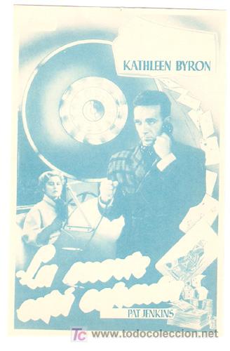 Cine: LA SUERTE ESTA ECHADA PROGRAMA SENCILLO FILMAX DANE CLARK KATHLEEN BYRON B - Foto 1