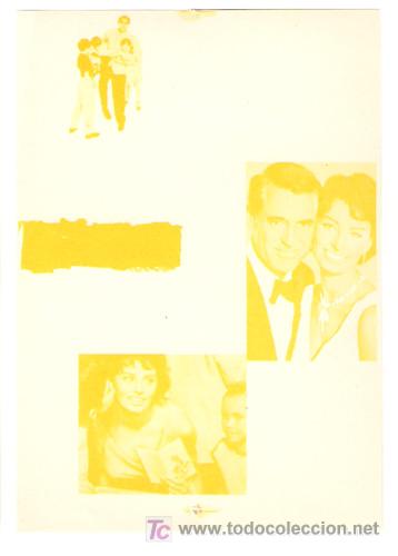 Cine: CINTIA PROGRAMA SENCILLO PARAMOUNT CARY GRANT SOFIA LOREN MODELO RARO B - Foto 1