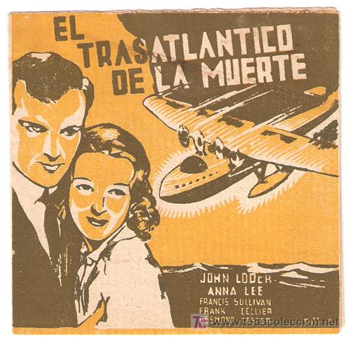 Cine: PTCC 409 EL TRASATLANTICO DE LA MUERTE PROGRAMA DOBLE ATLANTIC JOHN LODER ANNA LEE - Foto 1