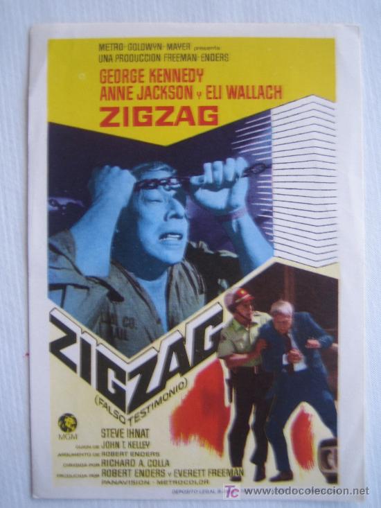 Cine: Folleto de mano - Zigzag - Foto 1