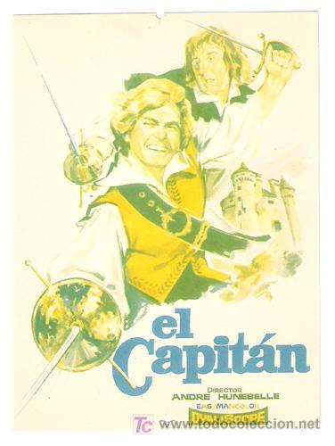 Cine: EL CAPITAN PROGRAMA SENCILLO DIPENFA JEAN MARAIS ELSA MARTINELLI BOURVIL A - Foto 1