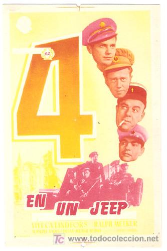 Cine: 4 EN UN JEEP PROGRAMA PROGRAMA SENCILLO FLORALVA VIVECA LINDFORDS RALPH MEEKER A - Foto 1