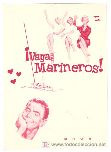 Cine: VAYA MARINEROS PROGRAMA SENCILLO SUEVIA GLENN FORD A - Foto 1