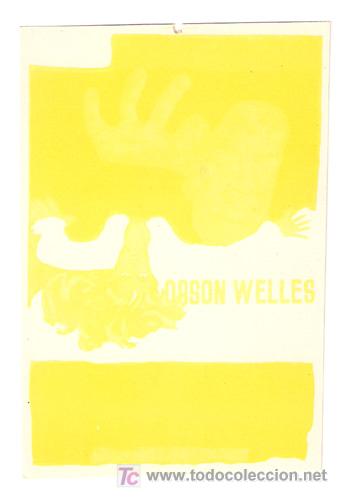 Cine: CAGLIOSTRO PROGRAMA SENCILLO CHAMARTIN ORSON WELLES A - Foto 1