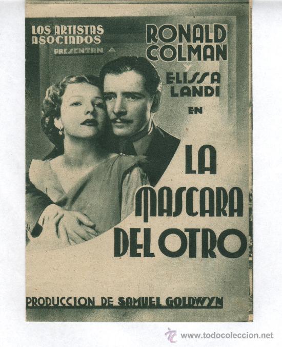 Cine: Programa de mano-La mascara del otro - Foto 1