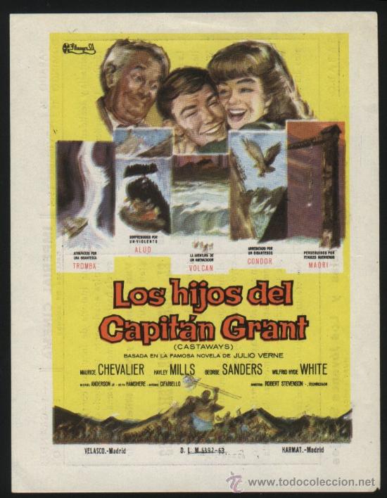 Cinema: Q-03029- Los hijos del Capit&aacute;n Grant (IMPERIAL CINEMA - CALLOSA DE SEGURA) Maurice Chevalier