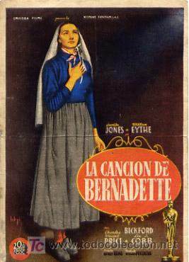 Cine: LA CANCION DE BERNADETTE, SOLIGO  , SENCILLO  , PM9025