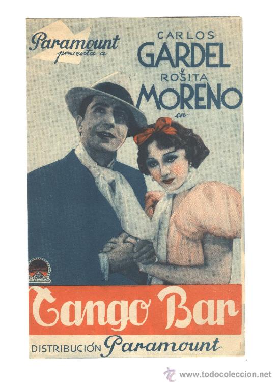 Cine: Programa de mano Tango Bar - Foto 1