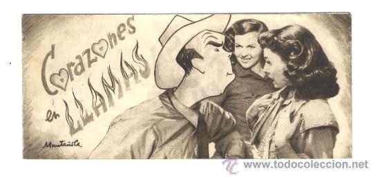 Cine: Programa librito de mano Corazones en llamas - Foto 1