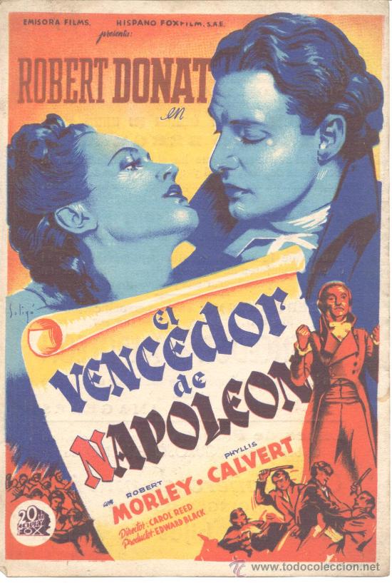 Cine: EL VENCEDOR DE NAPOLEON CON PUBLICIDAD ROBERT DONAT