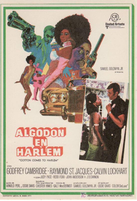 Cine: ALGODON EN HARLEM.-SIN PROPAGANDA.A&Ntilde;O 1971 - Foto 1