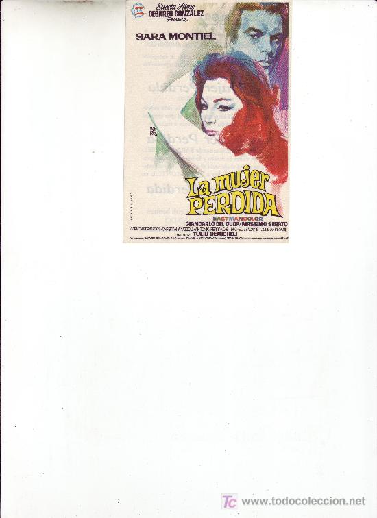 Kino: LA MUJER PERDIDA-SIN PROPAGANDA.SARA MONTIEL-.