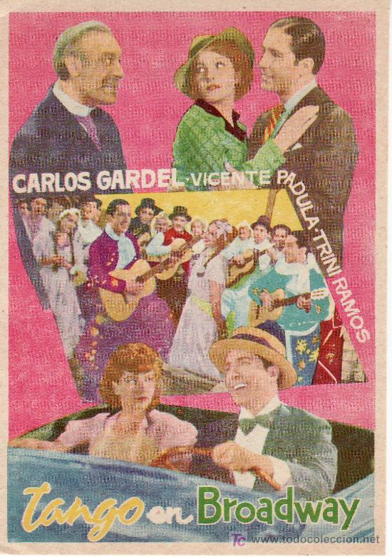 Cine: TANGO EN BROADWAY. CARLOS GARDEL,TRINI RAMOS.SIN PROPAGANDA. - Foto 1