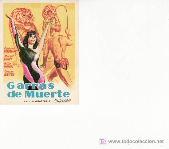 Cine: GARRAS DE MUERTE. SIN PROPAGANDA. - Foto 1