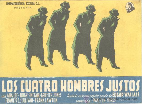 Cine: LOS CUATRO HOMBRES JUSTOS DOBLE C/P 1942 ANA LEE HUGH SINCLAIR GRIFFITH JONES