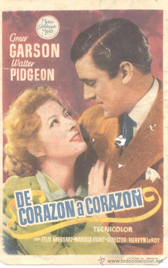Cine: DE CORAZON A CORAZON SENCILLO C/P - Foto 1