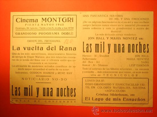 Cine: LAS MILY UNA NOCHE 1945 - Foto 2