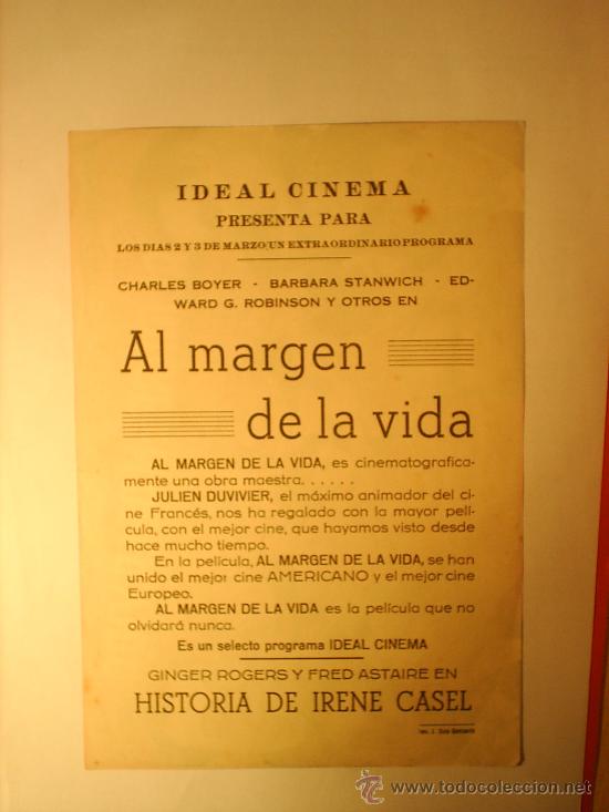 Cine: AL MARGEN DE LA VIDA - Foto 2