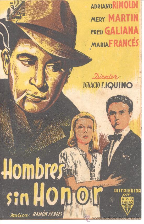 Cine: HOMBRES SIN HONOR DOBLE C/P