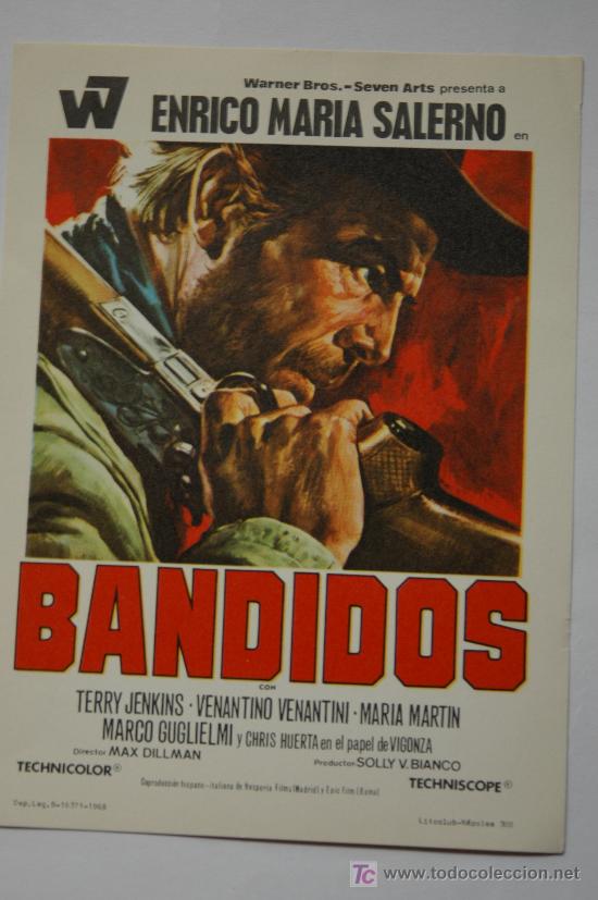 Cine: Bandidos - Western - folleto original - Foto 1