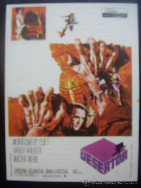 Cine: EL DESERTOR- MONTGOMERY CLIFT - Foto 1