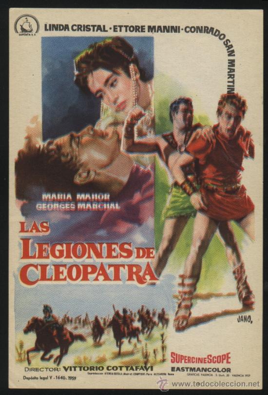 Cine: P-6195- Las legiones de Cleopatra (Le legioni di Cleopatra) Linda Cristal - Ettore Manni
