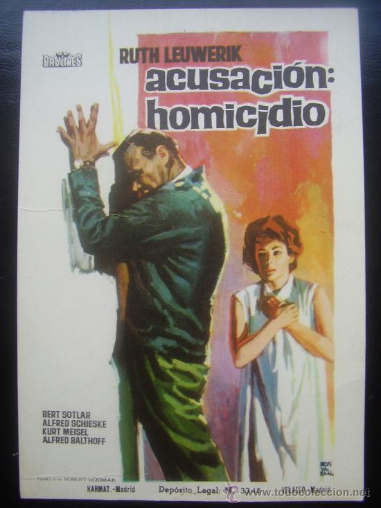Cine: ACUSACION: HOMICIDIO