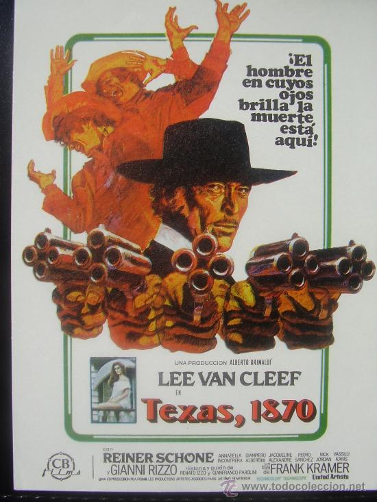 Cine: TEXAS, 1870- LEE VAN CLEEF - Foto 1