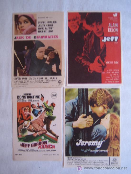 Cine: Lote 4 folletos de mano - Foto 1