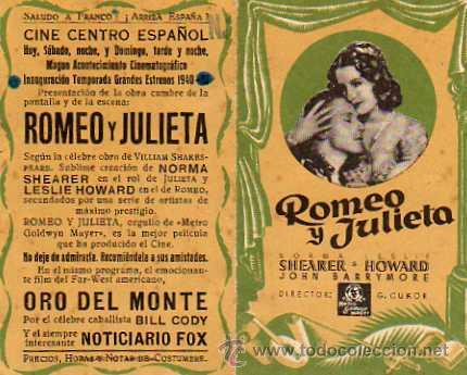 Cine: ROMEO Y JULIETA - 1940,