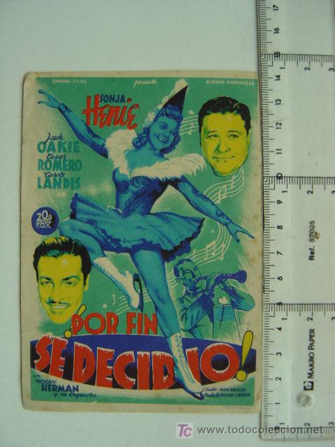 Cine: POR FIN SE DECIDIO - SOLIGO - REF. 19